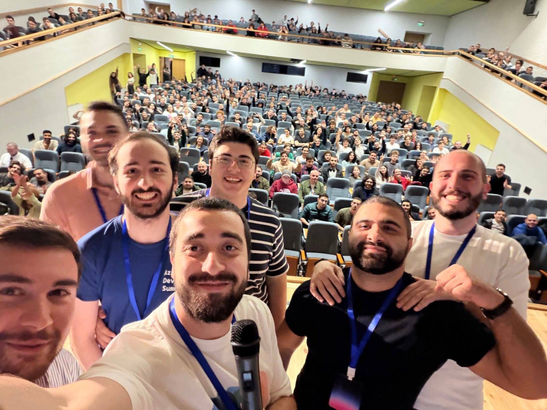 Hacktoberfest.ge 2025 group selfie with attendees
